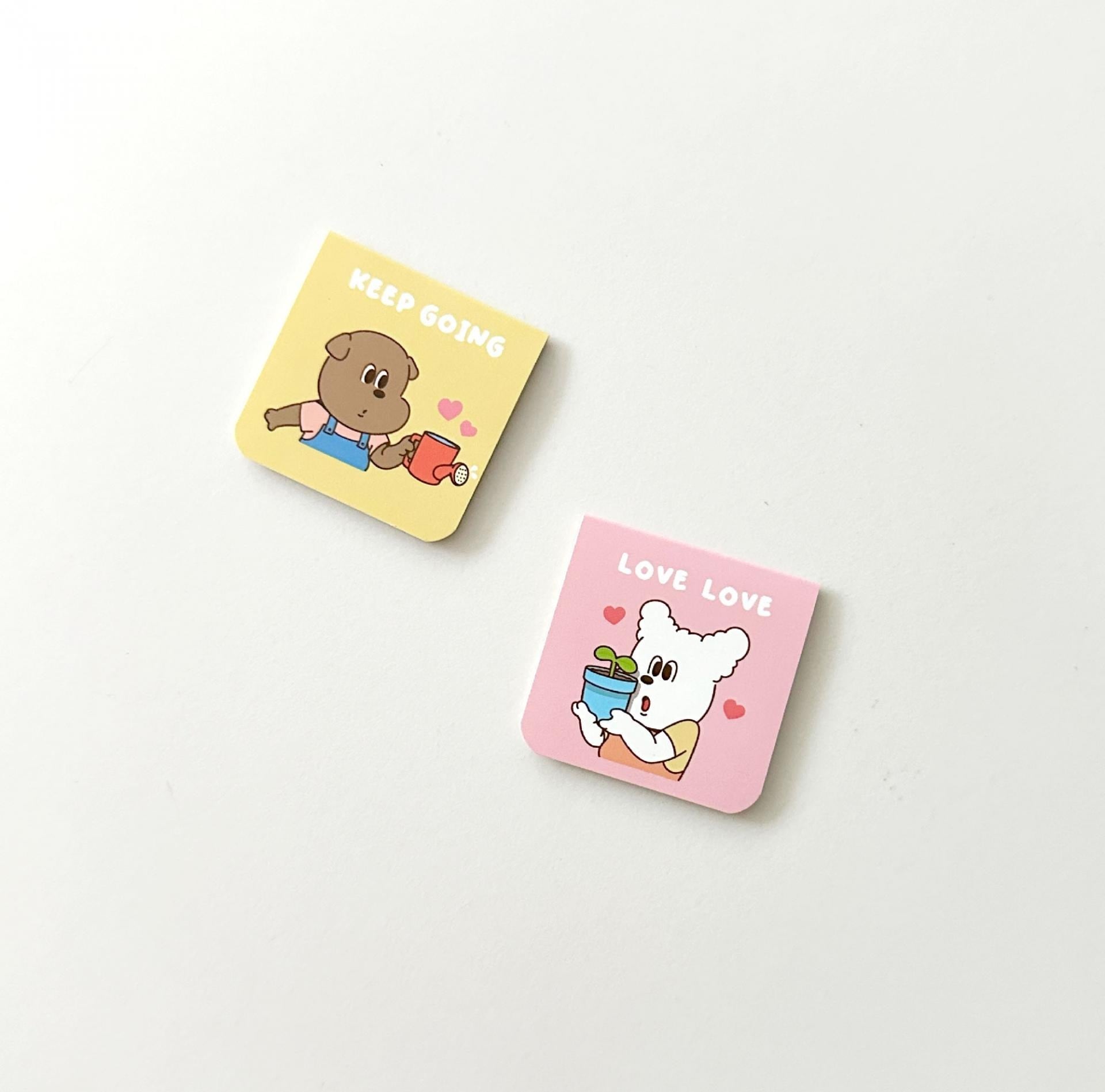 1107] ゴンチル マグネット ブックマーカー セット（全2種/2個入り