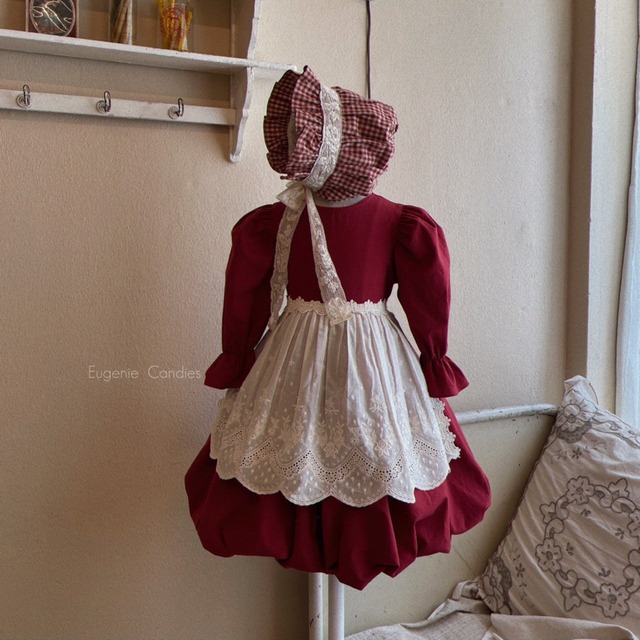 【即納】<EugenieCandies> Chacha flannel apron