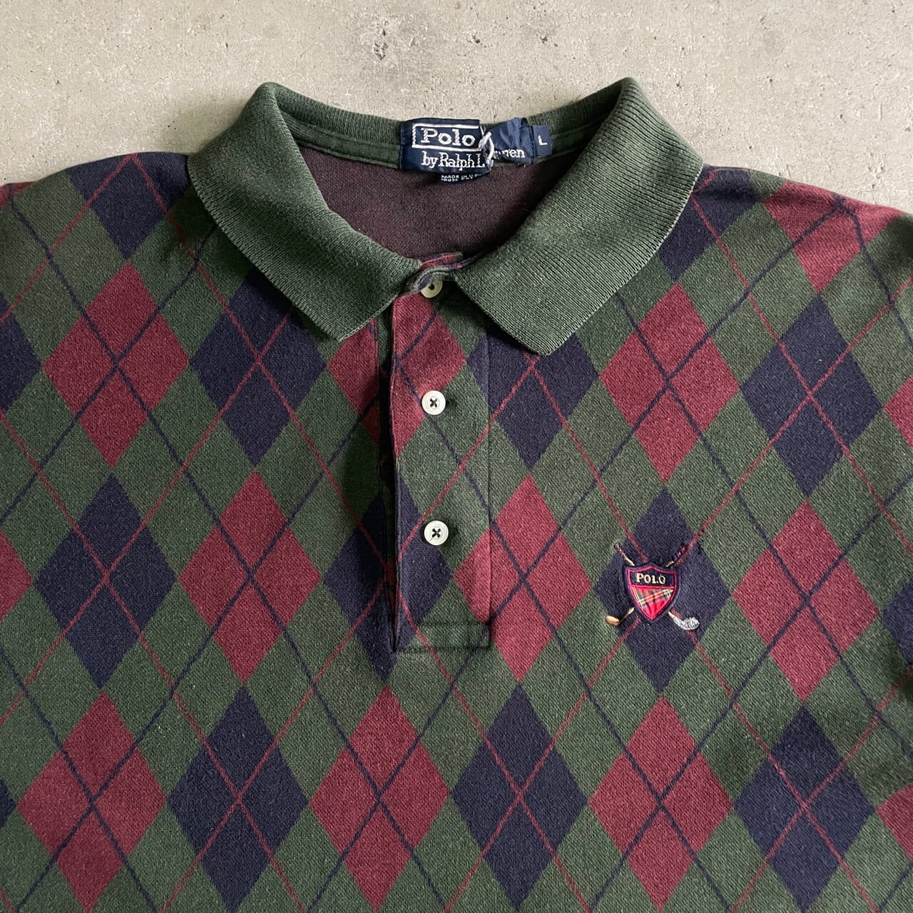 USA製 Polo by Ralph Lauren オールドラルフローレン アーガイル 