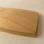 M-015【味あり品】いちょうの舟形カッティングボード水切れがよい30cm×15cm×1.8cm