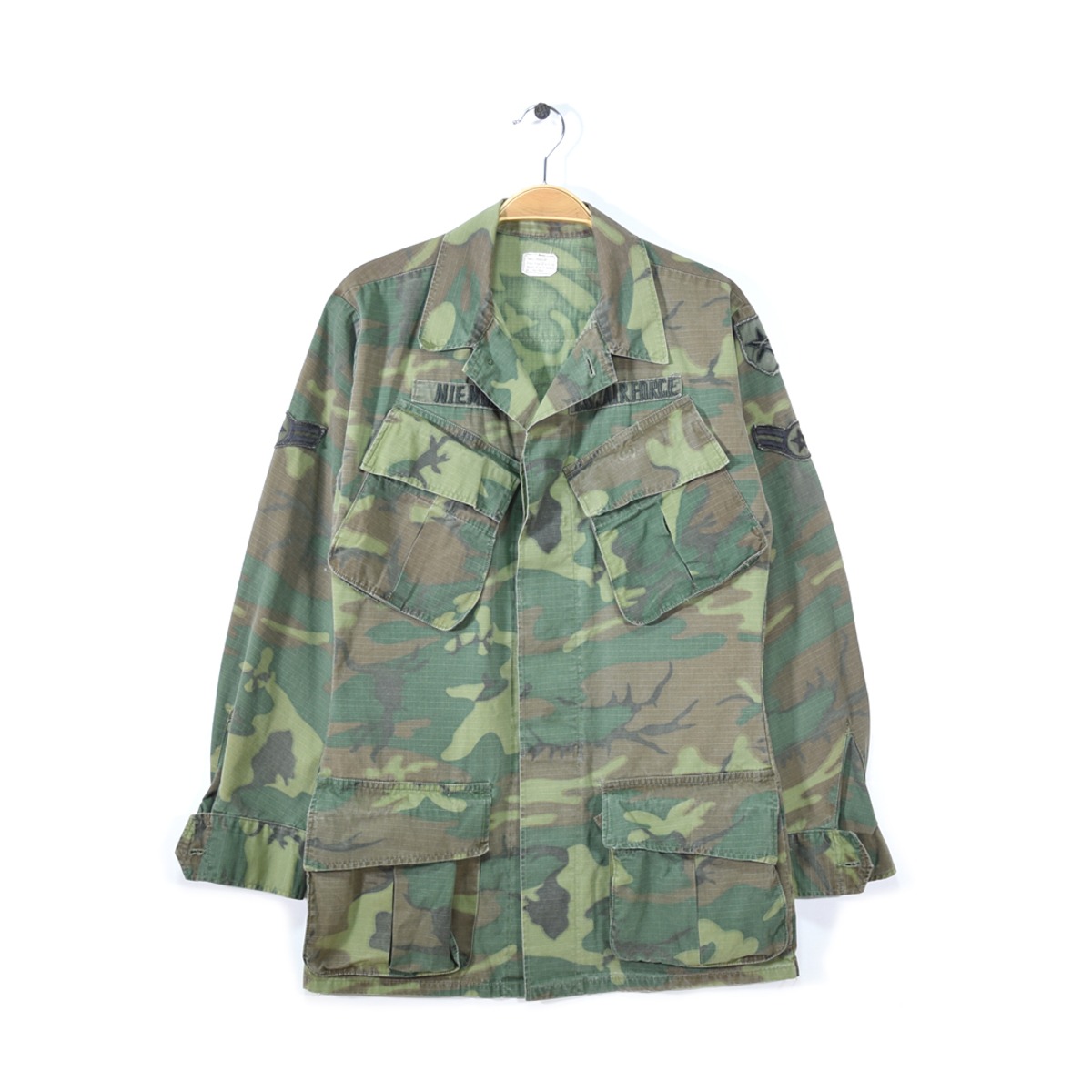 60s 米軍 ジャングルファティーグジャケット グリーンリーフ ERDL 4TH