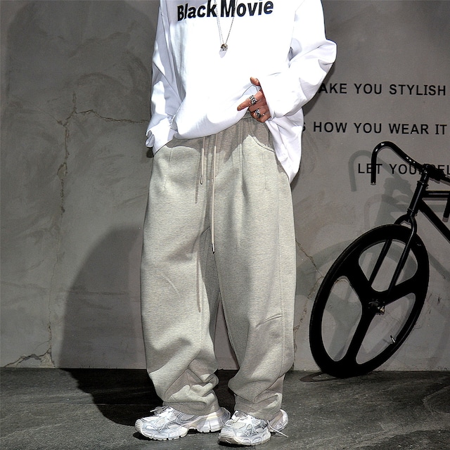 オールド レトロルーズ ワイド ストレート スウェットパンツ a26 SWEAT PANTS | ストリートカジュアル専門店|EDGE VIBE(エッジ