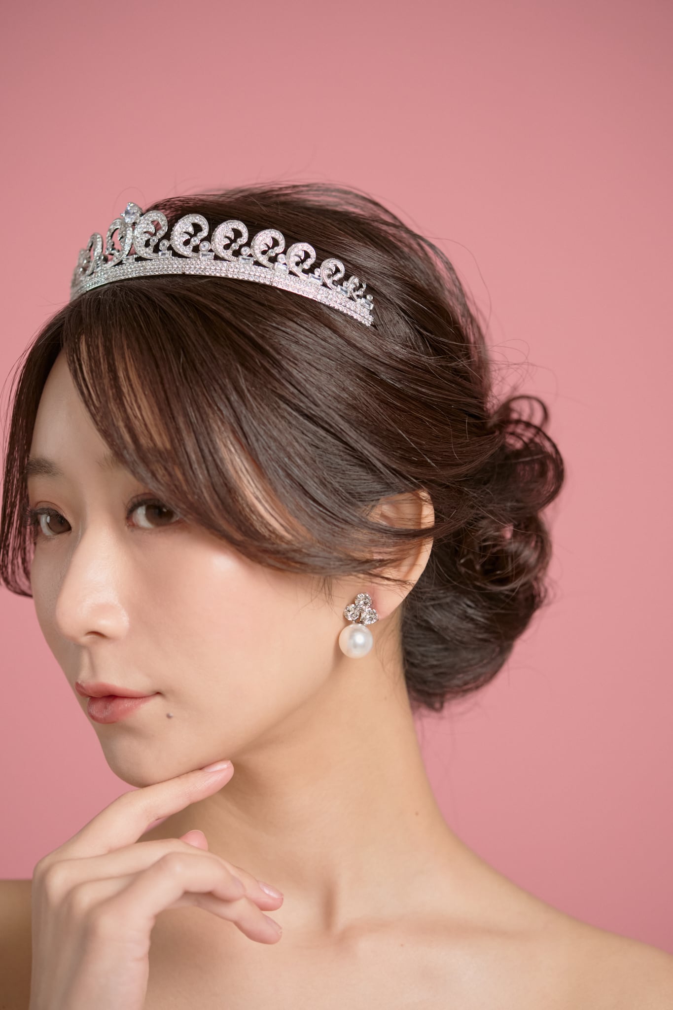 Elizabeth Bower】Triplet Duet Stud イヤリング シルバー