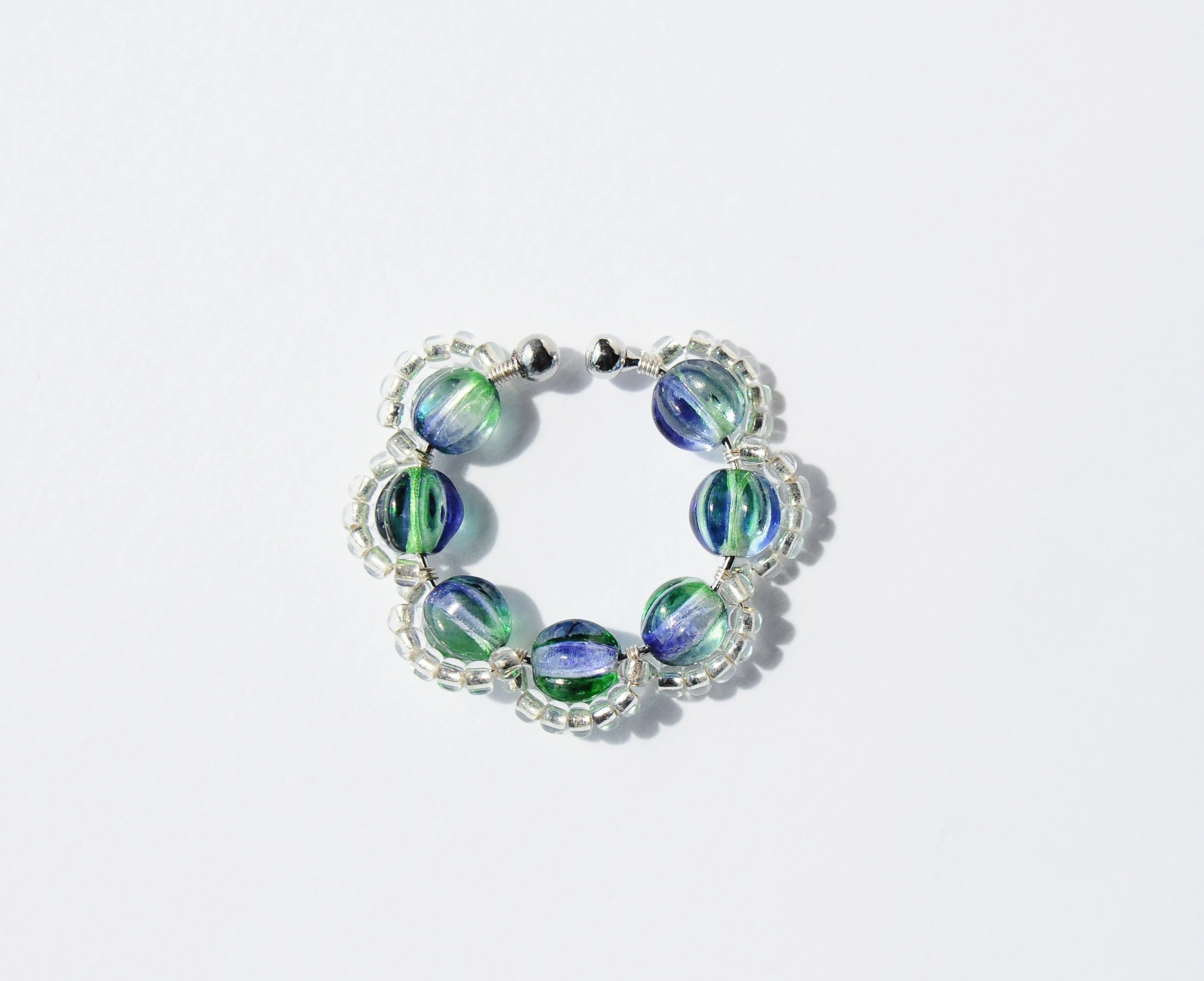 <Rollo~イロヅクビジュー~>イヤーカフ『 HareNohara × Silver 』