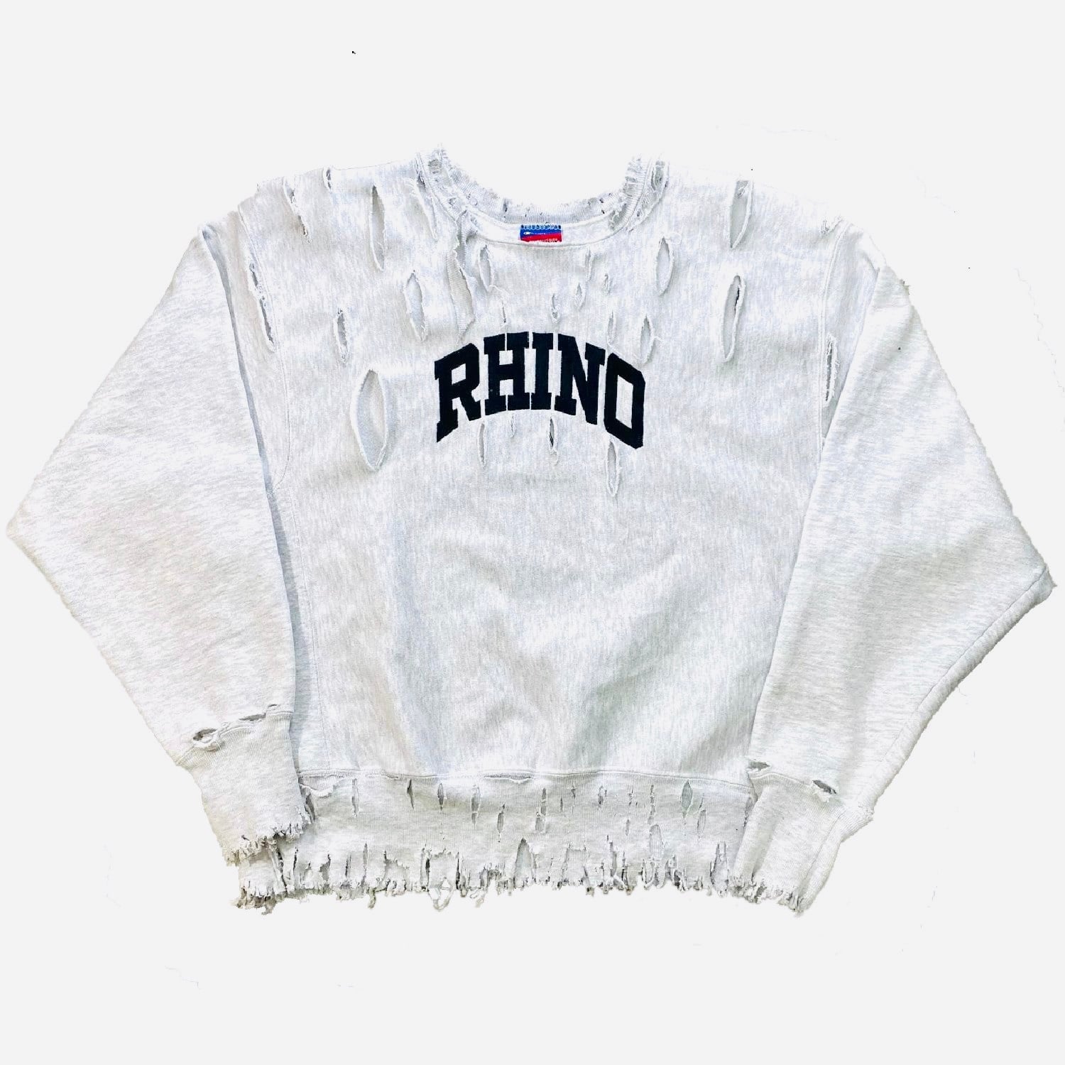 Reverse Weave☆チャンピオン☆肉厚☆黒刺繍☆Boro sweat