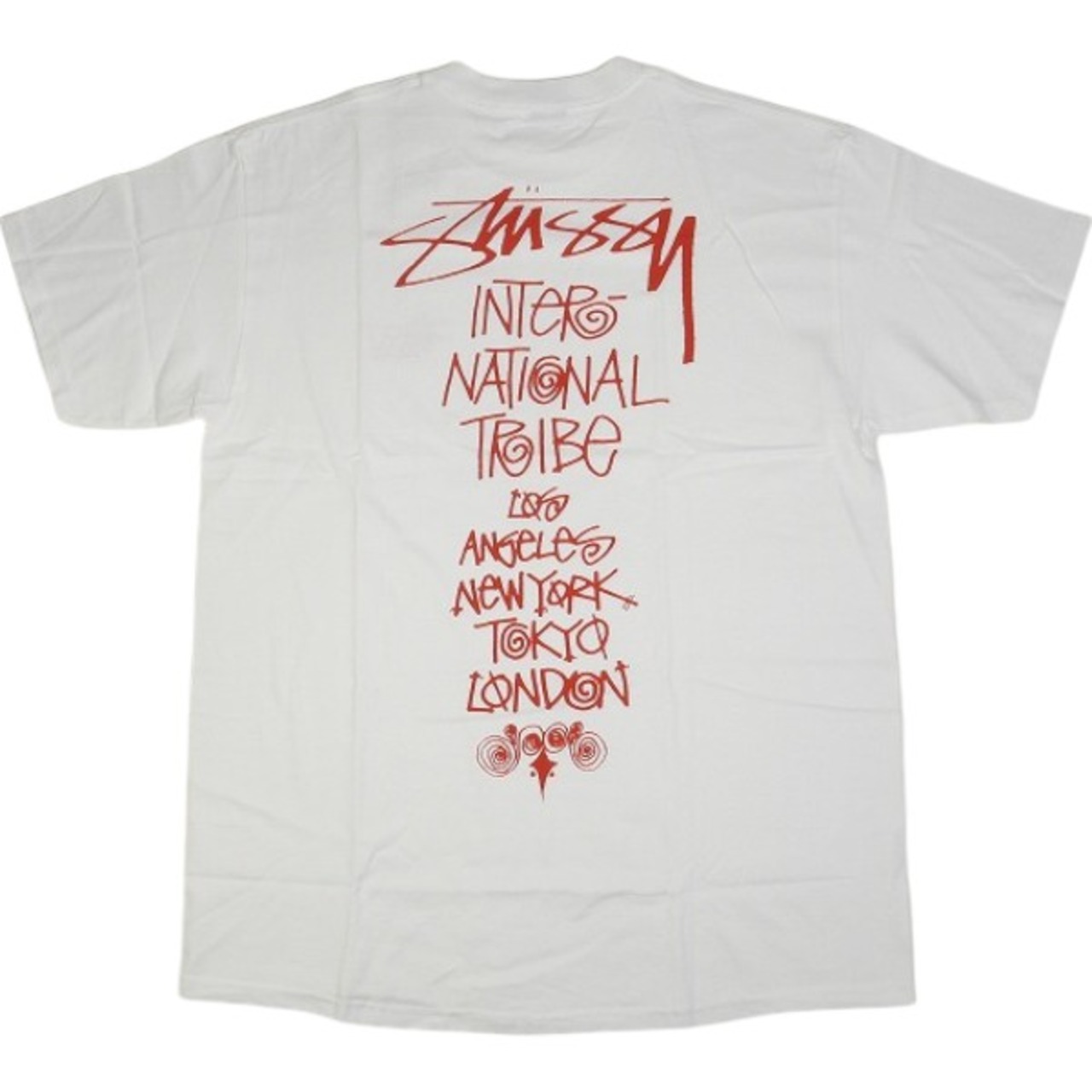 Size【L】 STUSSY ステューシー INTL TRIBE TEE Tシャツ 白赤 【新古品 