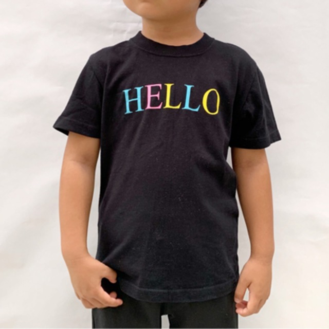 KID'S T 【HELLO】color  BLACK