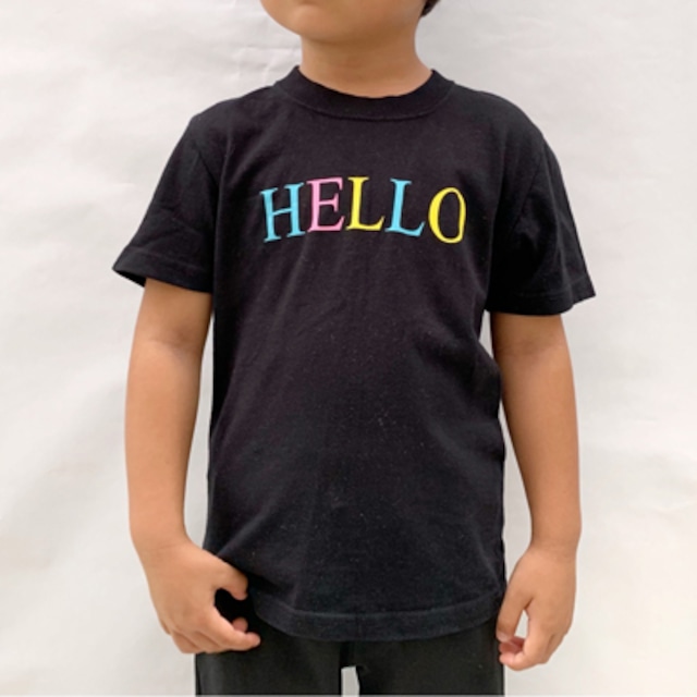 KID'S T 【HELLO】color  BLACK