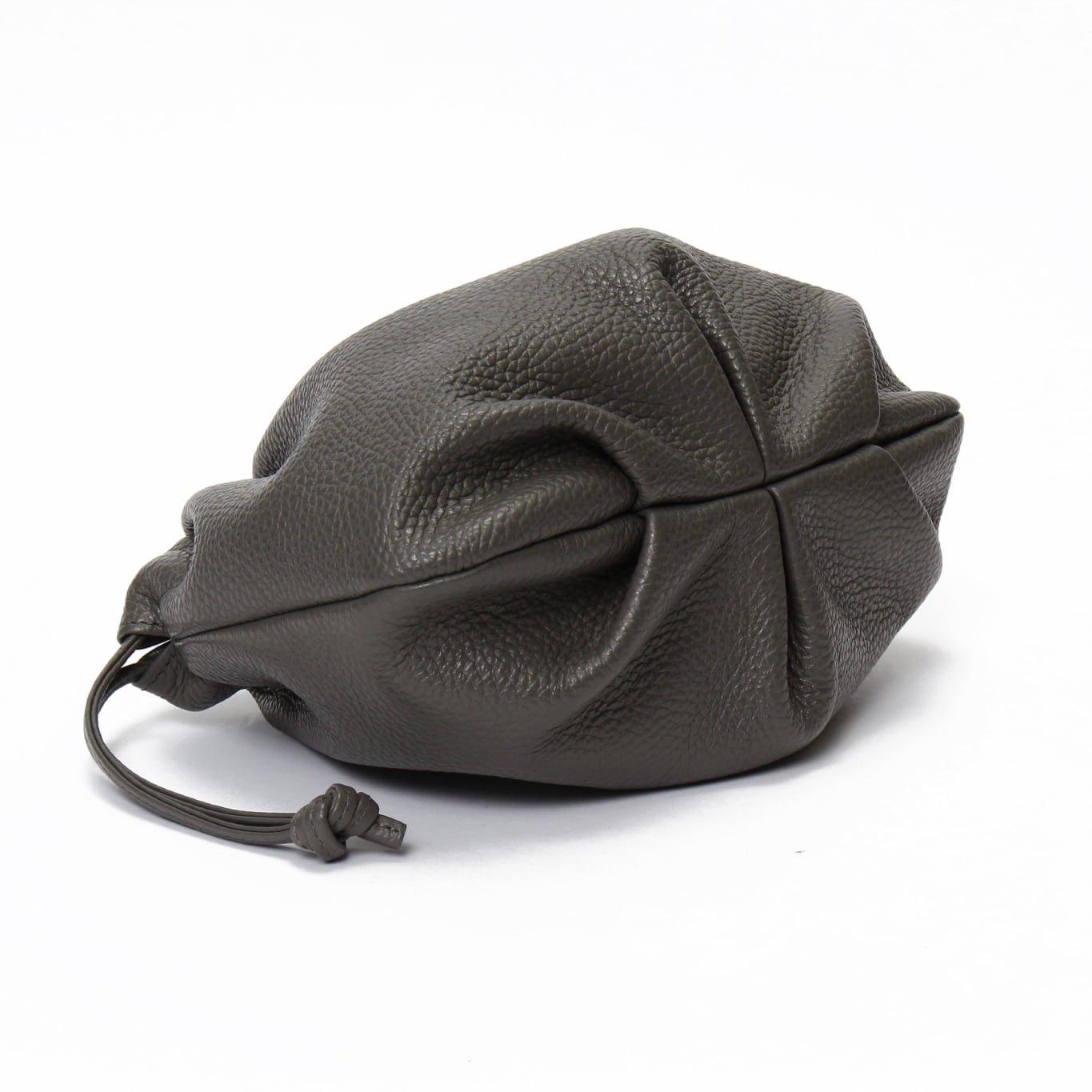 【新品】ayako bag Leather KINCHAKU / FOG