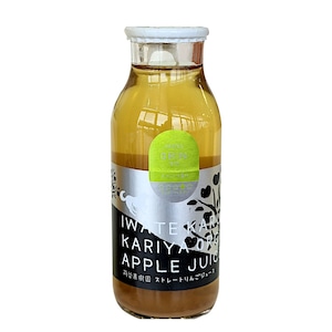 【苅谷果樹園/皮ごと丸搾り♪】りんごジュース(王林)180ml