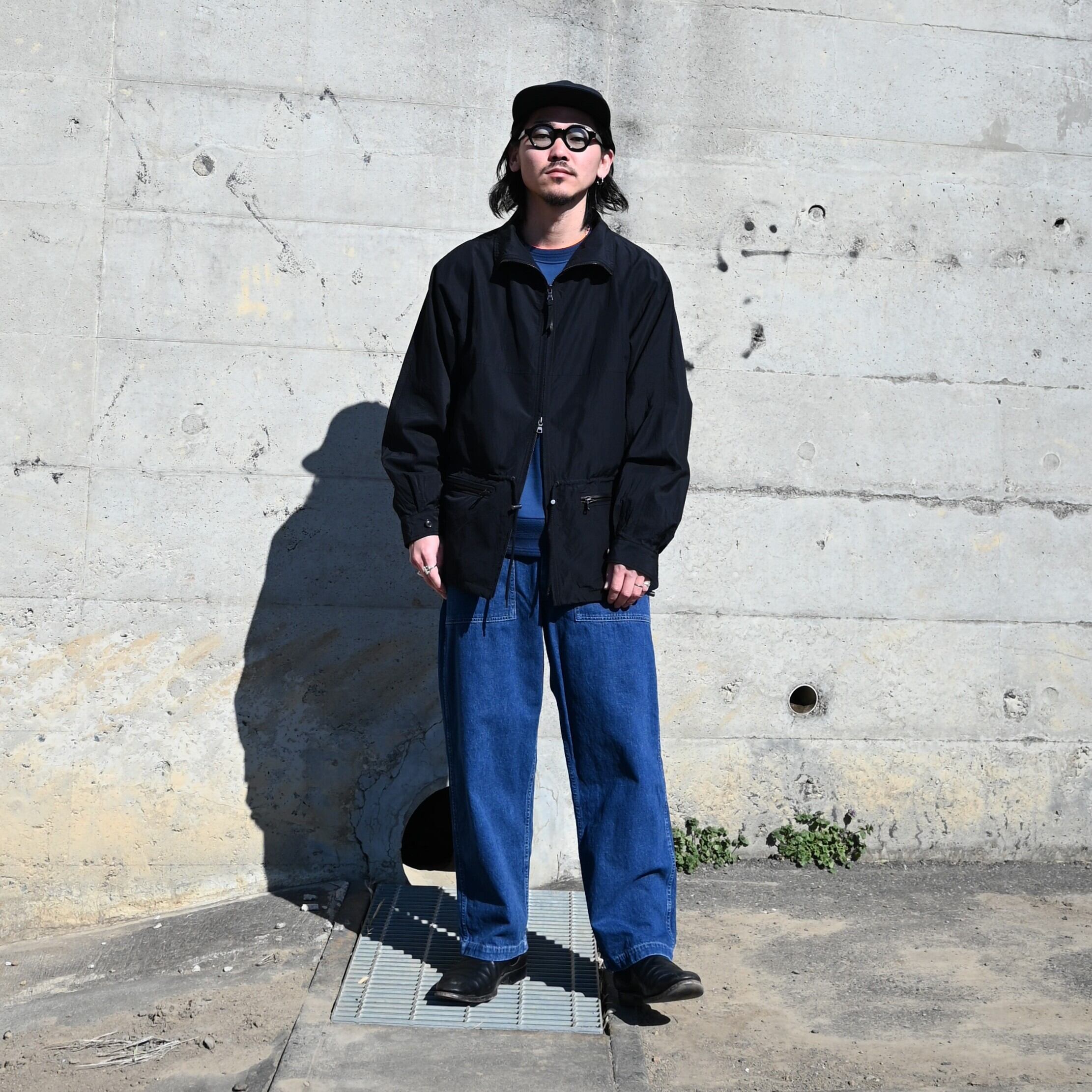 INTERIM / USED SLUB YARN DENIM BAKER PANTS | GANKO