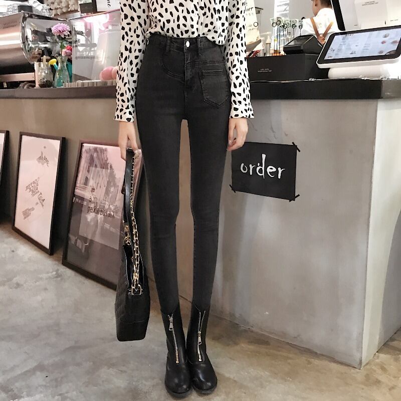 ハイウェストジーンズ スリムパンツ YY-ファッション30415060853