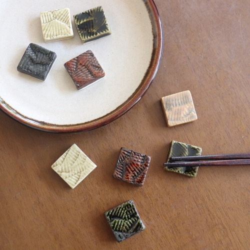 MAHITOPOTTERY 比呂hiro 箸置き Chopstick rest  #505