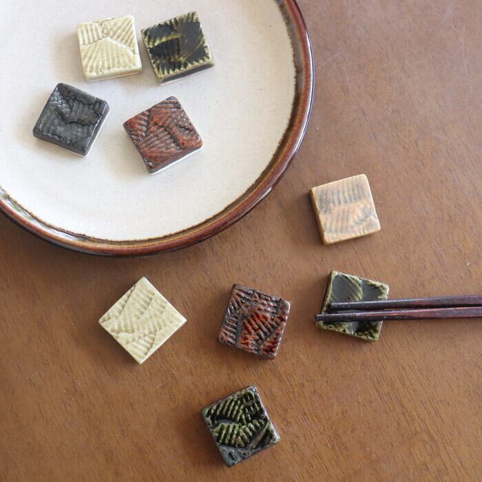 MAHITOPOTTERY 比呂hiro 箸置き Chopstick rest #505