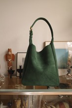HORN-green suede-