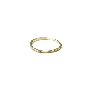 S925 MICRO ZICONIA THIN RING GOLD