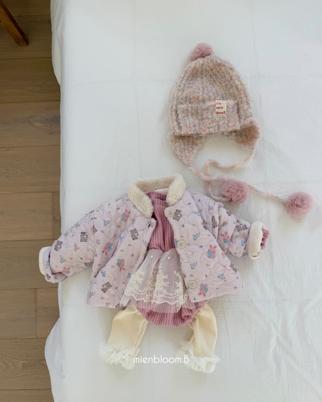 mien bloom B［取寄］bunny bear jacket 26winter