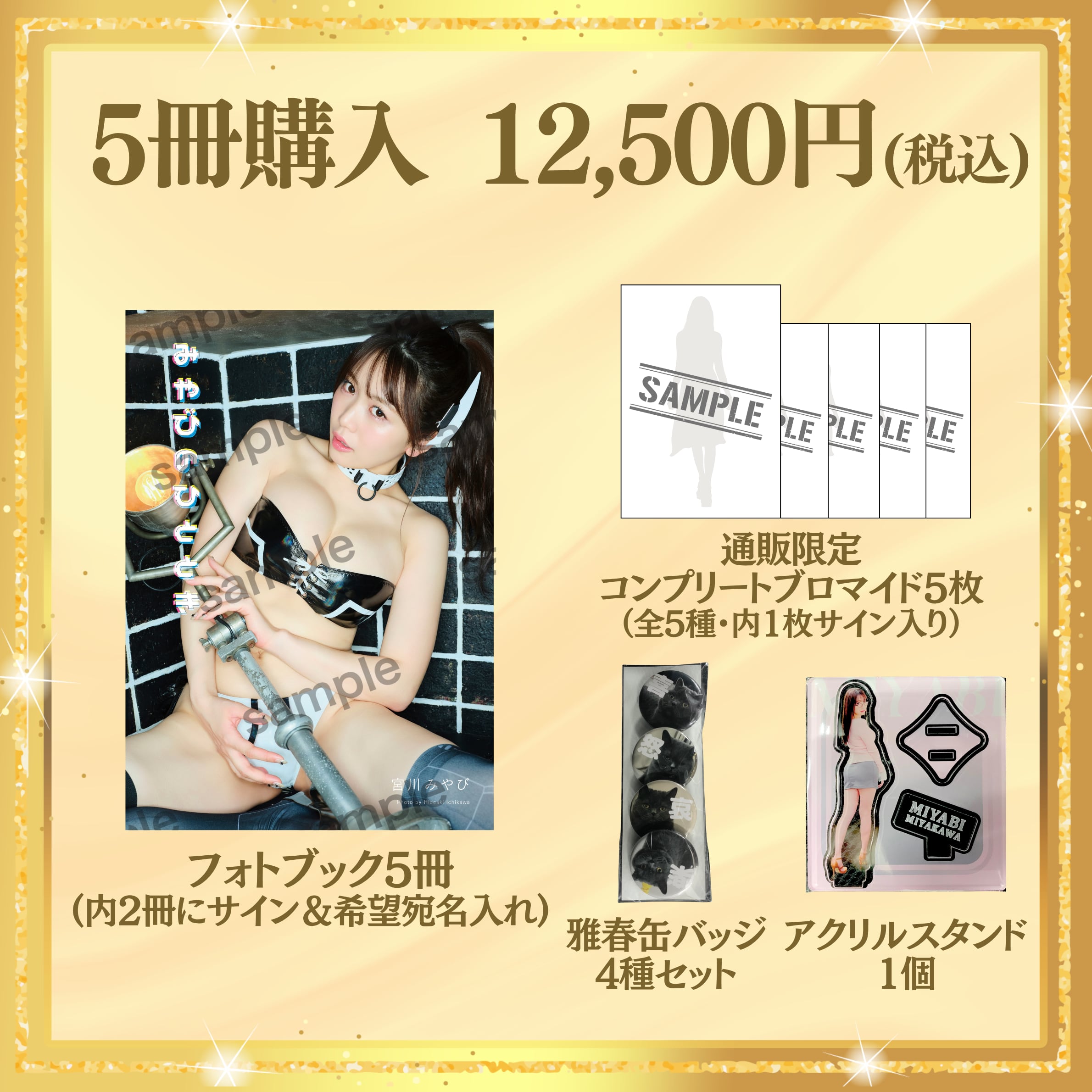 【フォトブック5冊】宮川みやび 1st. フォトブック「みやびのひととき」(特典付き) 【AIPB-0120】
