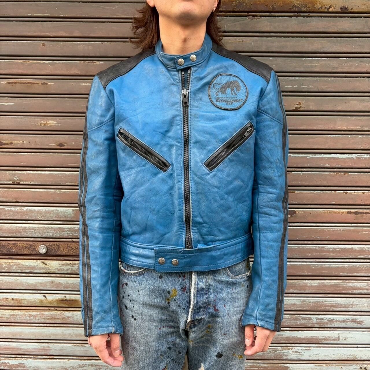 70s Furygan フュリガン フランス フレンチ ライダースジャケット