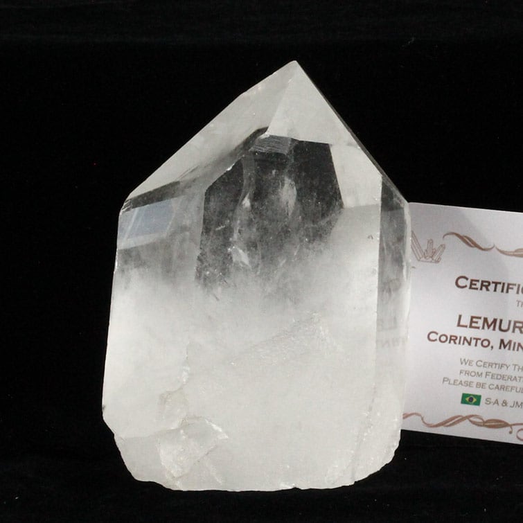 レムリアンシード 水晶 原石 ブラジル ミナスジェライス州 コリント産 証明書付属 一点物 281-277