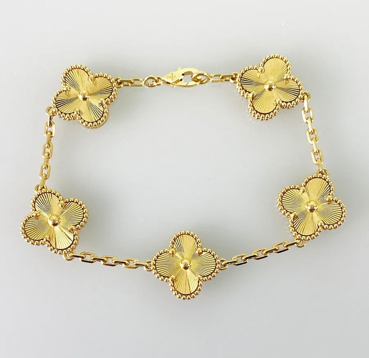 ギヨシェ 四つ葉 クローバー 5P ブレスレット | Pay ID