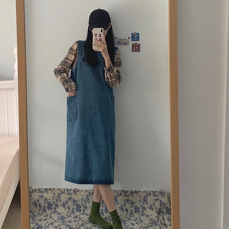 スプリングドレス ワンピース ルーズスタンダードスカート レトロ 春物 1号婦人60543913343