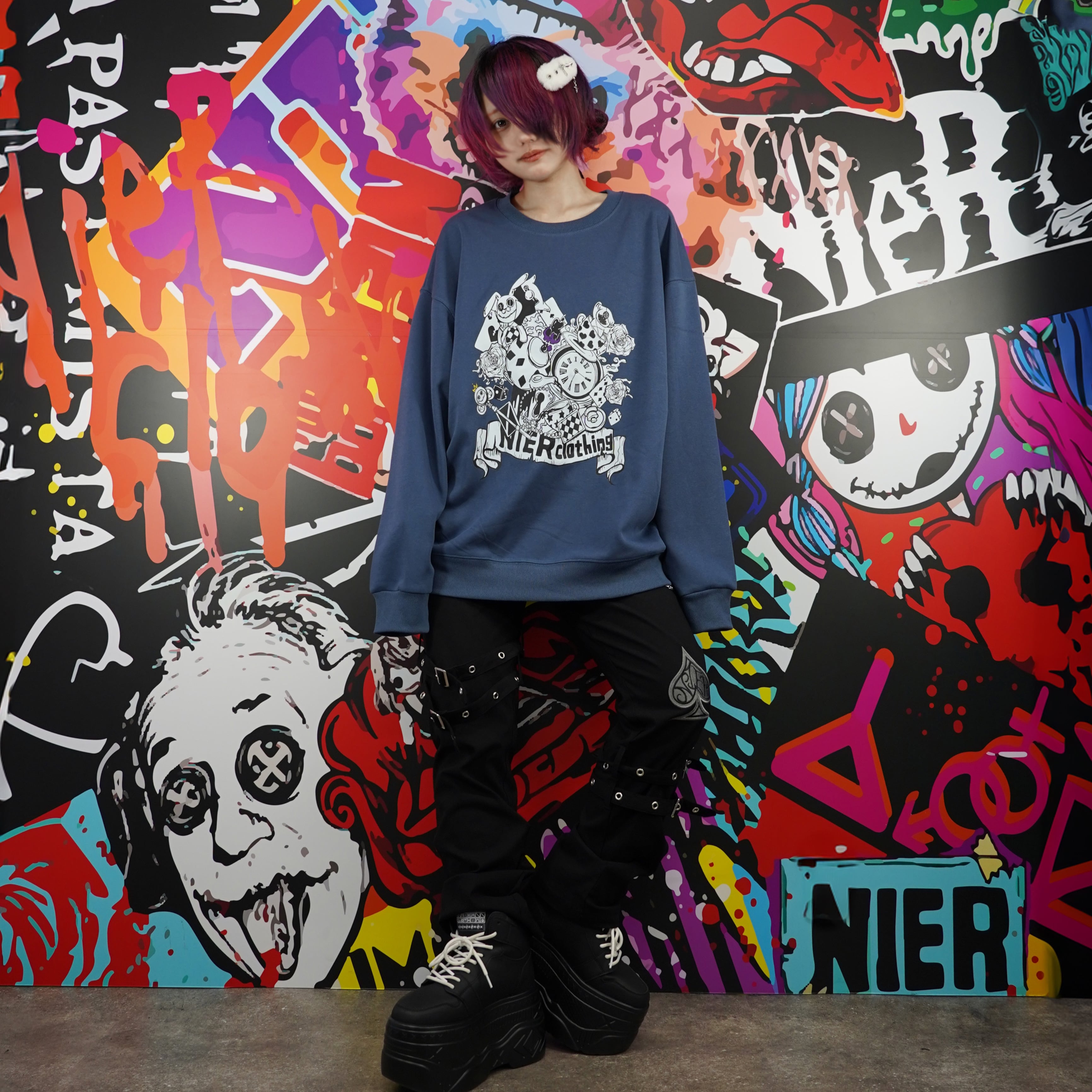 ワンコイン MEGA PRESENT》CLOCK WONDERLAND PULLOVER | NIER CLOTHING