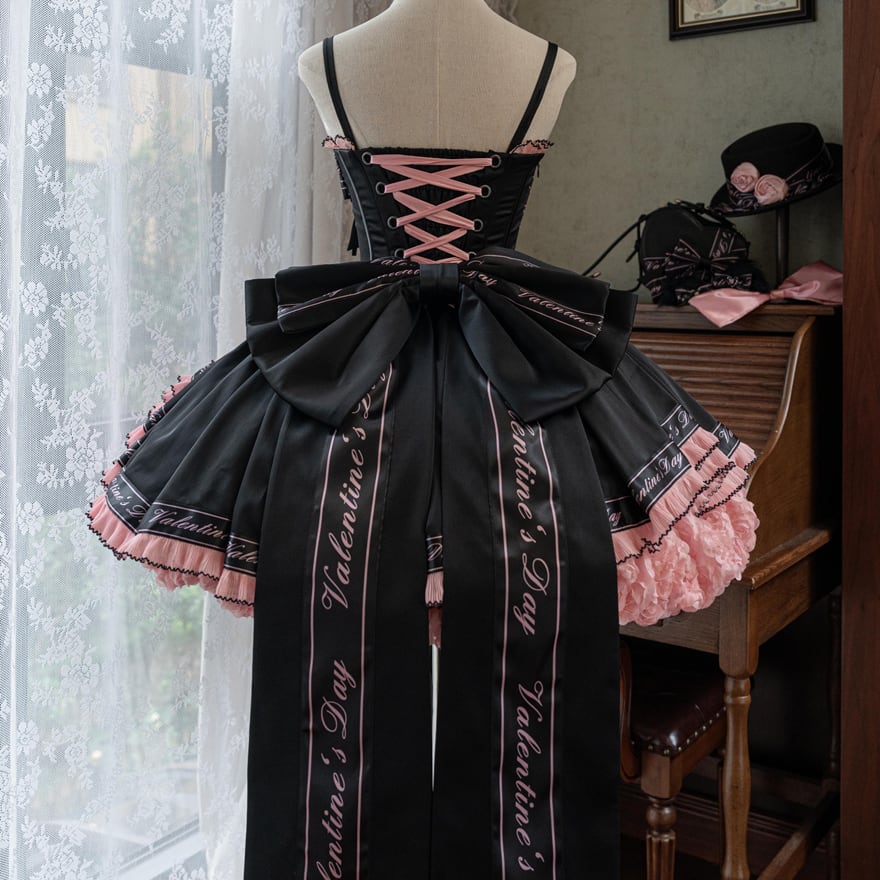 地雷系 バックリボン ピンク 闇かわいい イベント衣装 コンカフェ