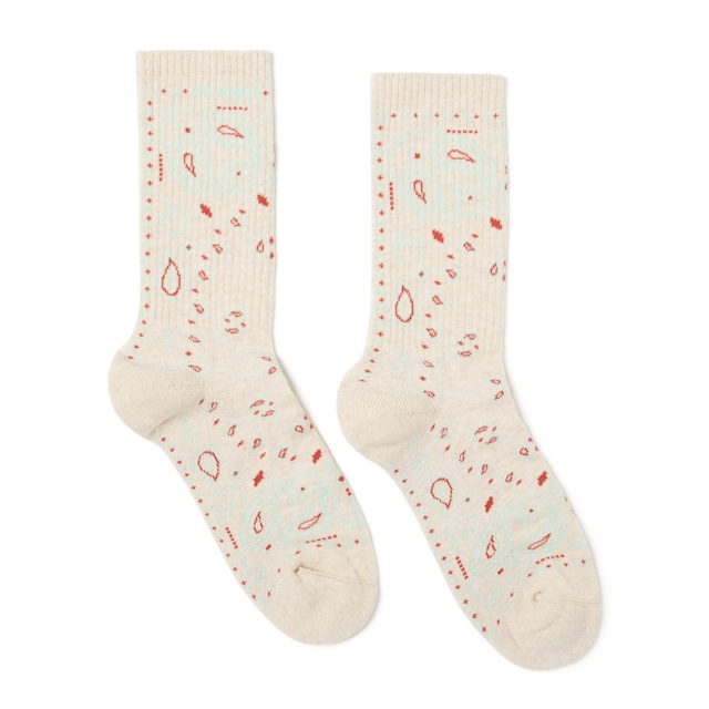 ALANUI　BANDANA SOCKS　NATURAL MULTICOLOR
