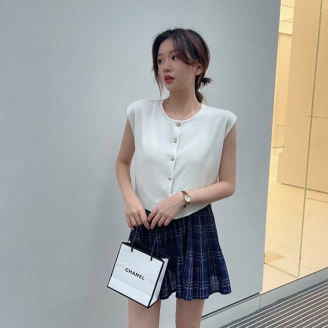 クルーネック フレンチスリーブカーデ AJ1050-2203