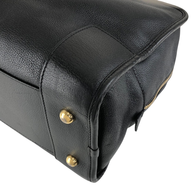 LOEWE ロエベ ハンドバッグ ブラック アナグラム レザー アマソナ ミニボストン vintage ヴィンテージ オールド 8itnhz