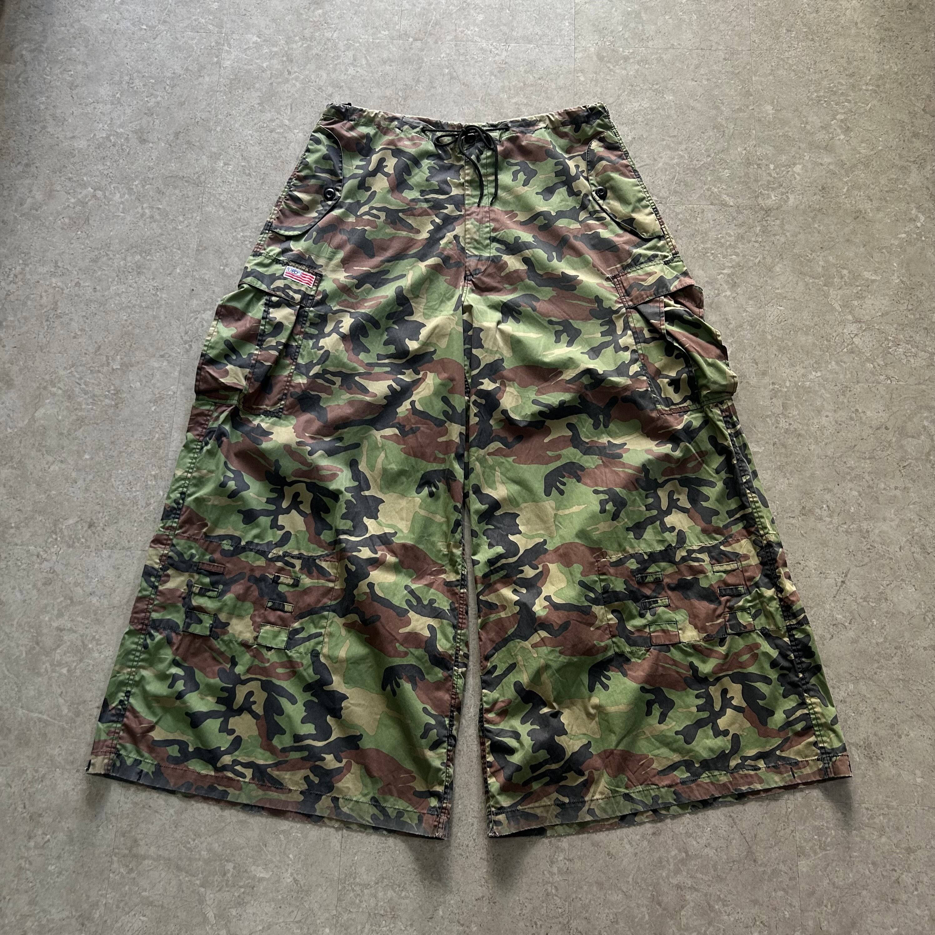 UFO woodland camouflage super wide gimmick pants【仙台店】【仙台店】