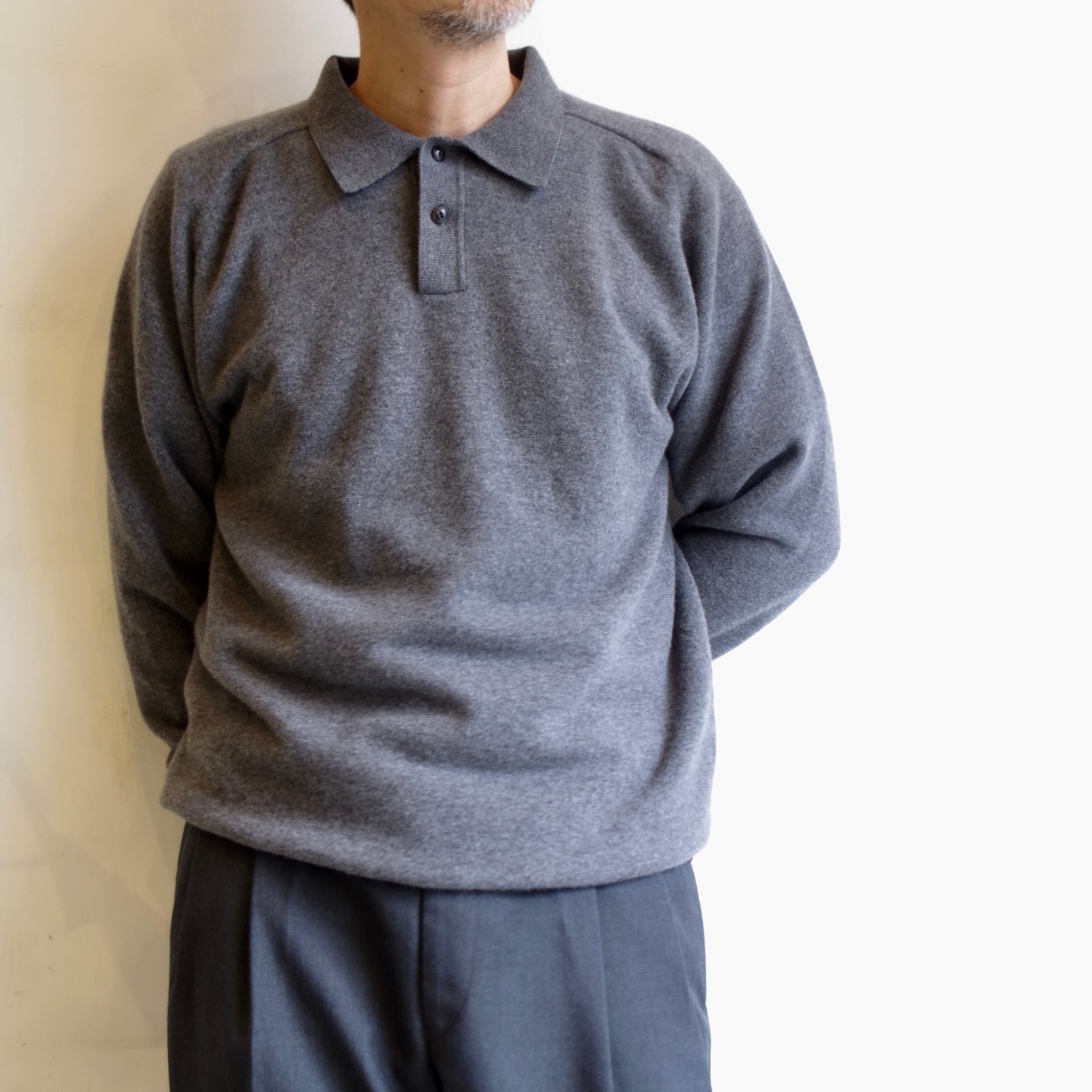 PERSONAL MATTERS PROJECT N°05 MERINO WOOL POLO NECK SWEATER DARK