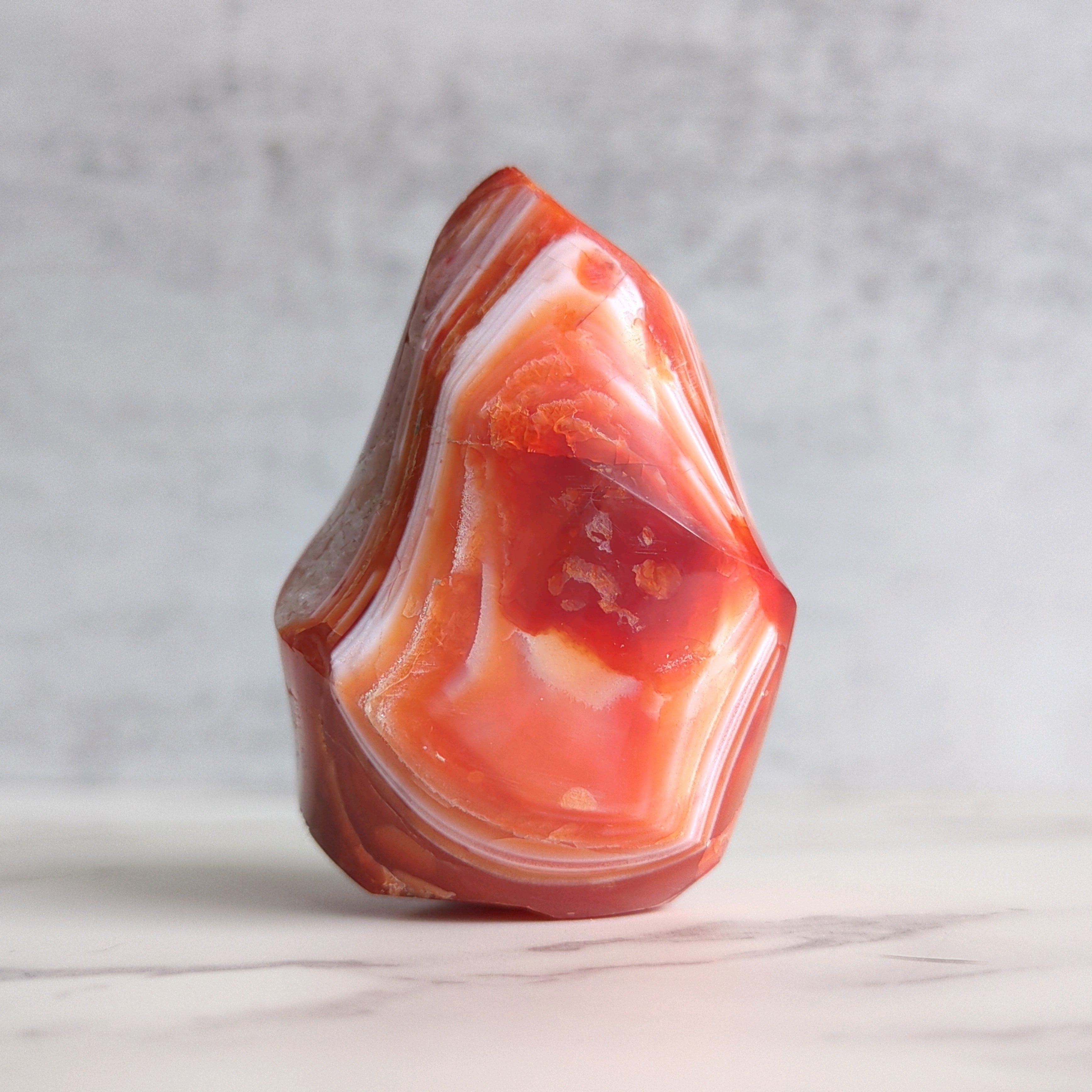 ドゥルージーカーネリアンのハート No.3 | ほしあかり 天然石のお店