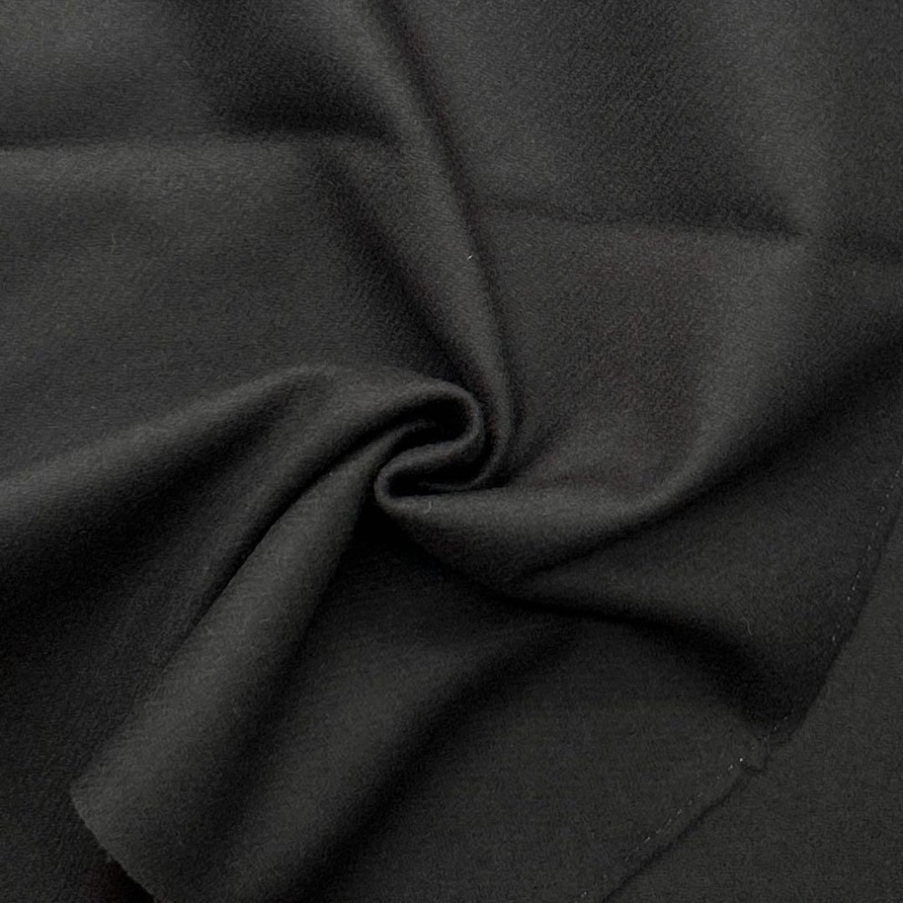 ★NY260◆2m◆ウール混弱起毛圧縮生地◆チャコールグレー