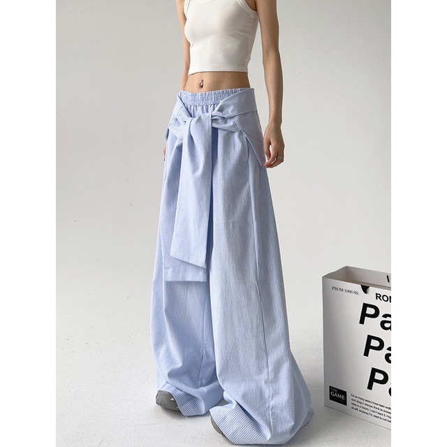 striped wide pants　10804