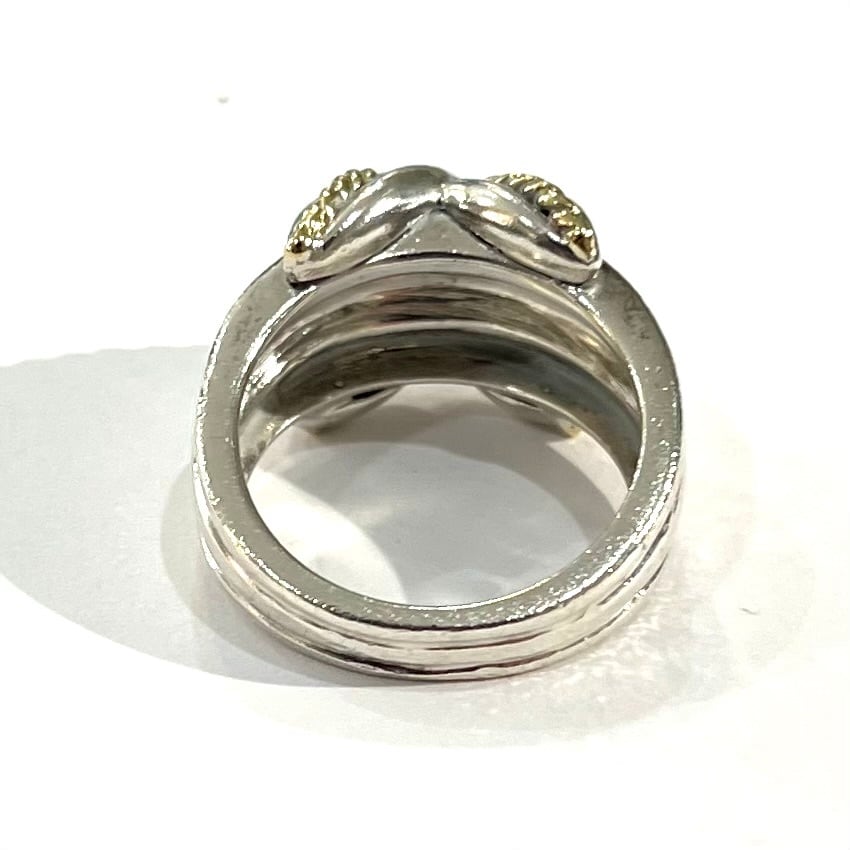 TIFFANY & Co.】【14号】2888シグネチャー リング／SV925・750