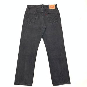 6308   Levi's リーバイス 505 ブラックデニムパンツ W35