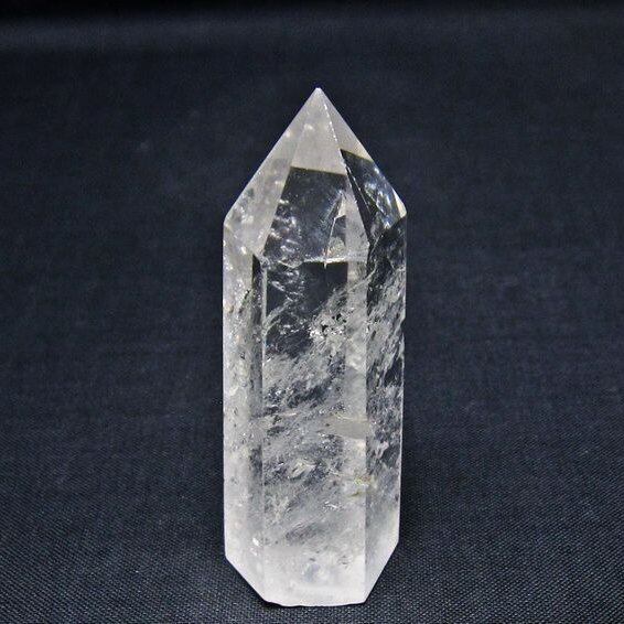 水晶 六角柱 ポイント 置物 一点物 142-10988