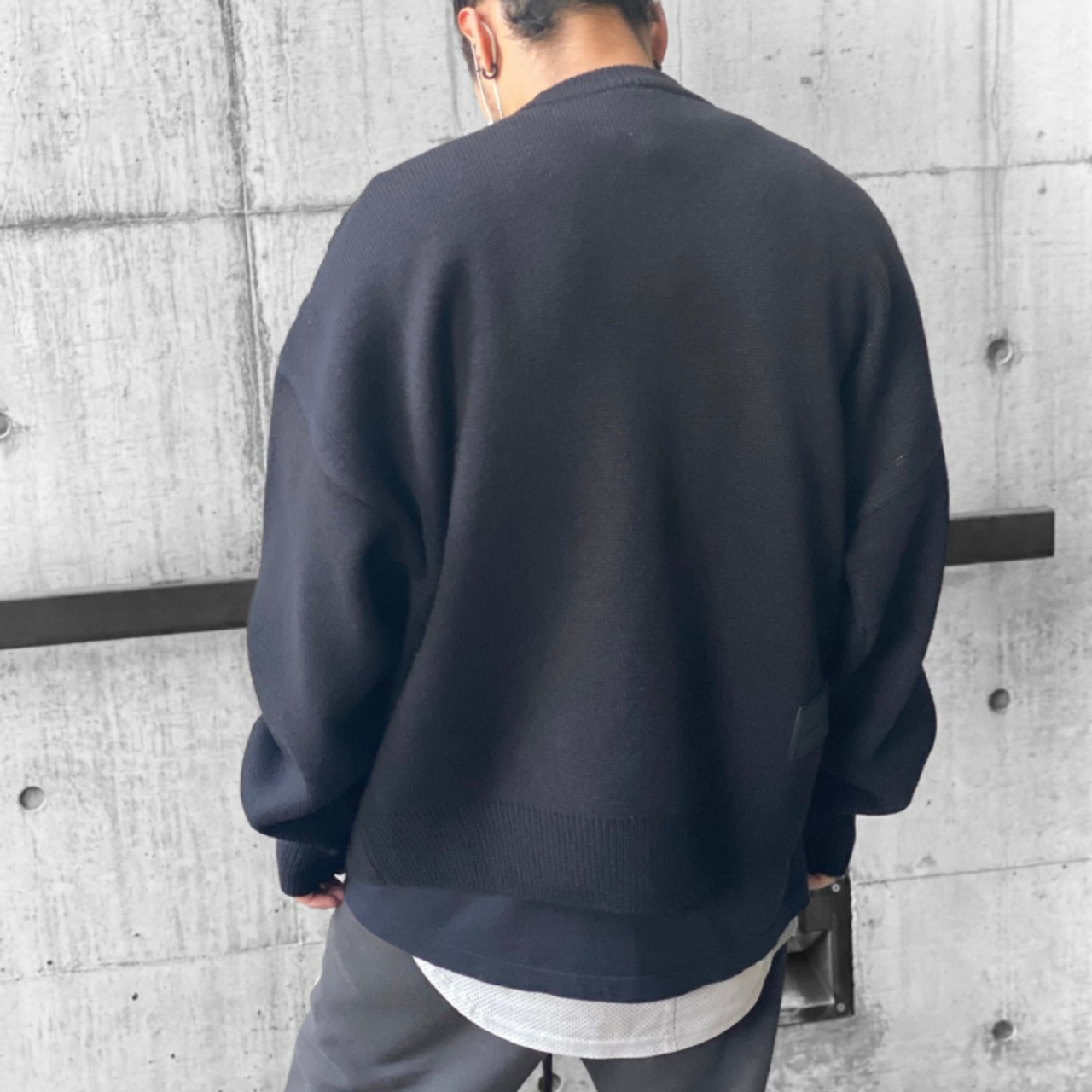 【WE11DONE】BLACK LOGO JQD SWEATER  (BLACK) - 11