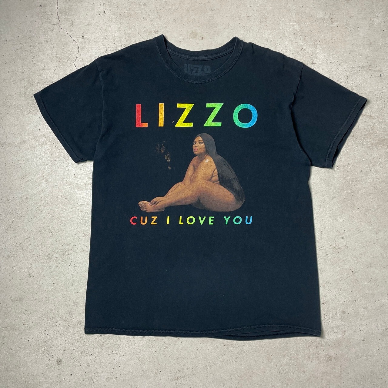 LIZZO リゾ アーティスト バンドTシャツ メンズL 古着 ブラック 黒 
