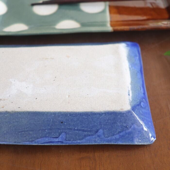 益子焼 えのきだ窯 長角皿 Mashiko-yaki Rectangular plate #267 | 和