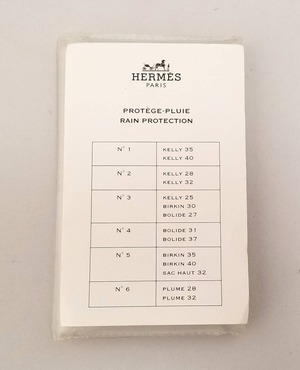 エルメス バッグ用 レインカバー ４ レインプロテクション　ＨＥＲＭＥＳ　透明 カバー  【中古】10033033