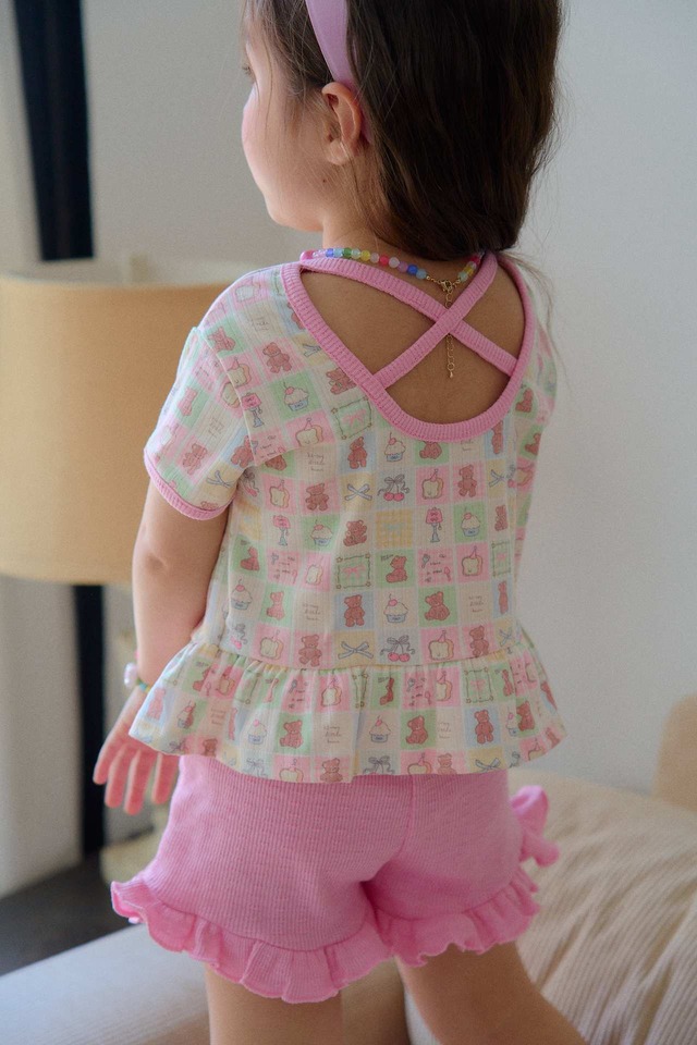 【5/9〆予約】<chouchoushasha>  Kitchen pattern cross T