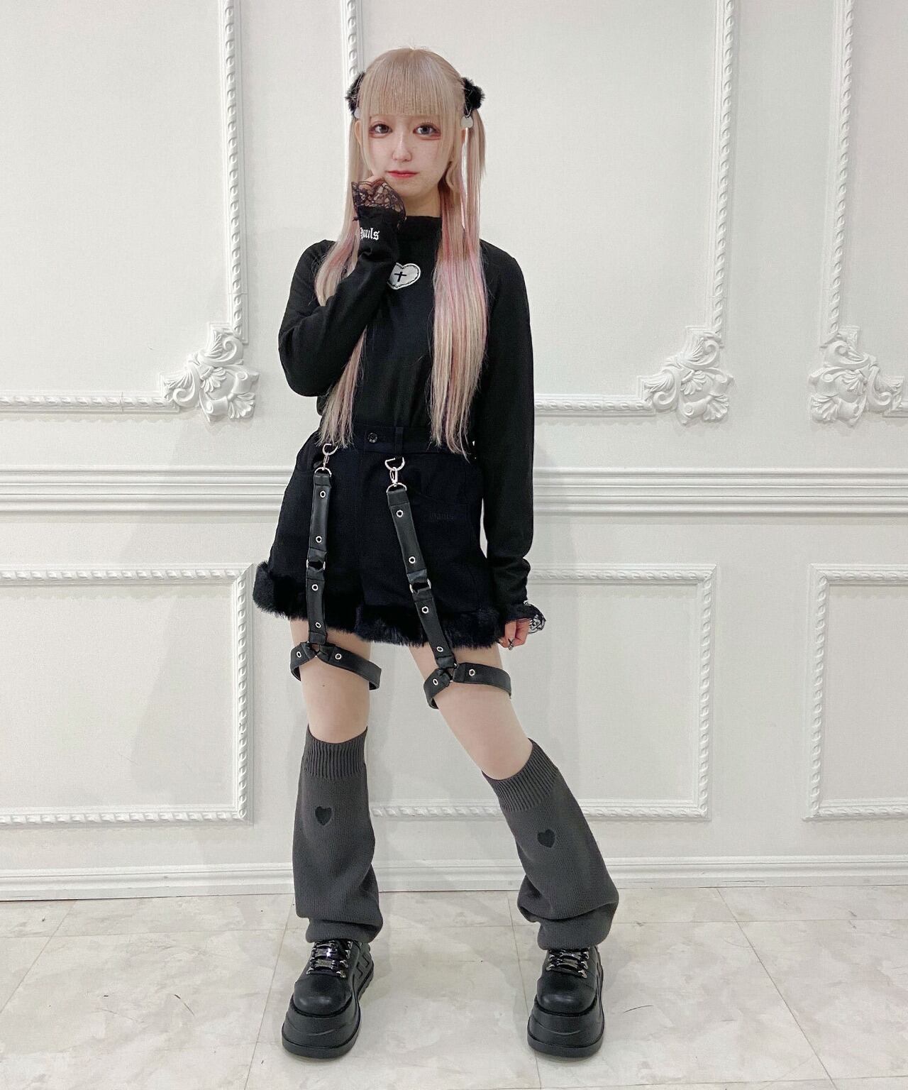 ファー付きガーターべるとショーツ | Hauls