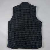 J.PRESS ジェイプレス HARRIS TWEED 千鳥柄 ダウン ベストジャケット L/グレ×ブラック 系 メンズ