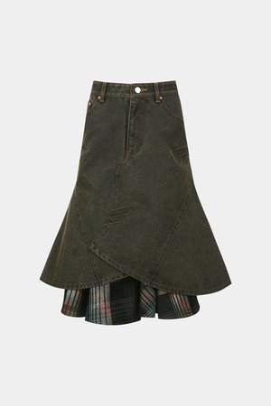 [ANDERSSON BELL] CUSTOM FLARE LAYERED SKIRT apa847w(SUNSET BROWN) 正規品 韓国ブランド 韓国通販 韓国代行 韓国ファッション ANDERSSONBELL アンダーソンベル 日本 店舗