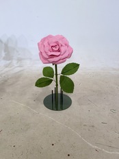 ペーパー ジャイアントフラワー バラ30cm ホワイト・ピンク