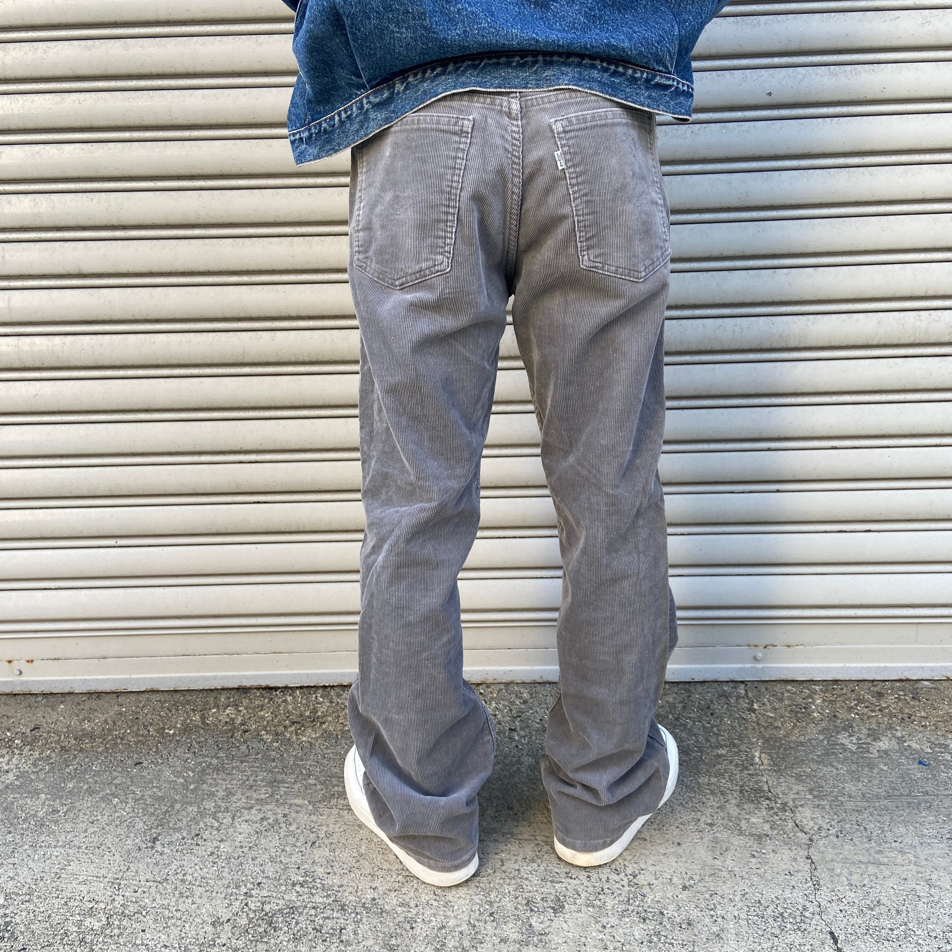 送料無料』80s Levi's 517 コーデュロイフレアパンツ グレー W32 ...