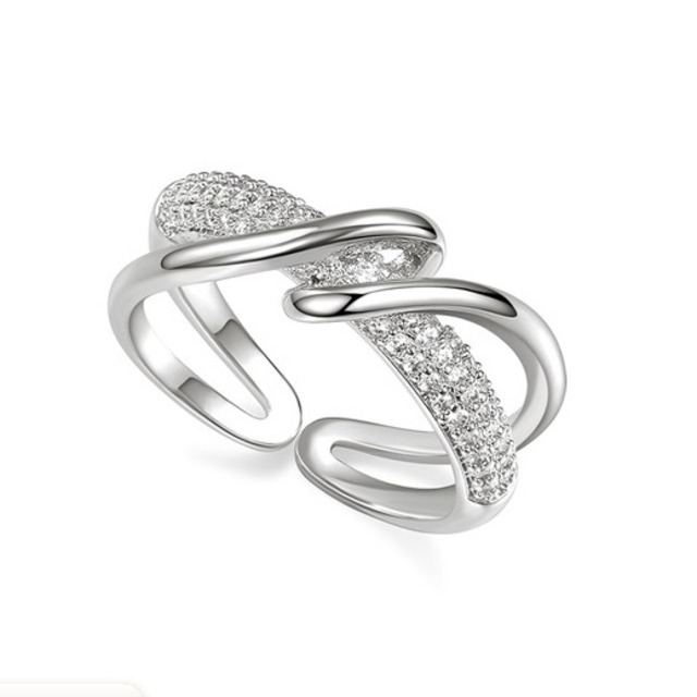 cross wrap silver ring